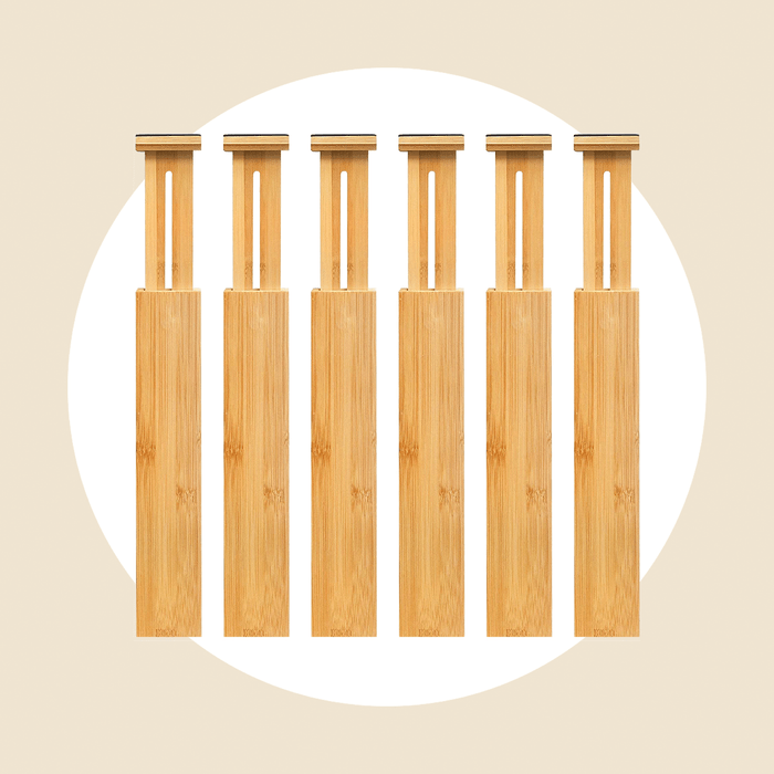 Vaefae 6 Pack Bamboo Drawer Dividers Ecomm Via Amazon.com