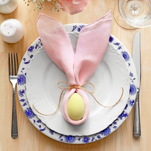 easter egg on a plate