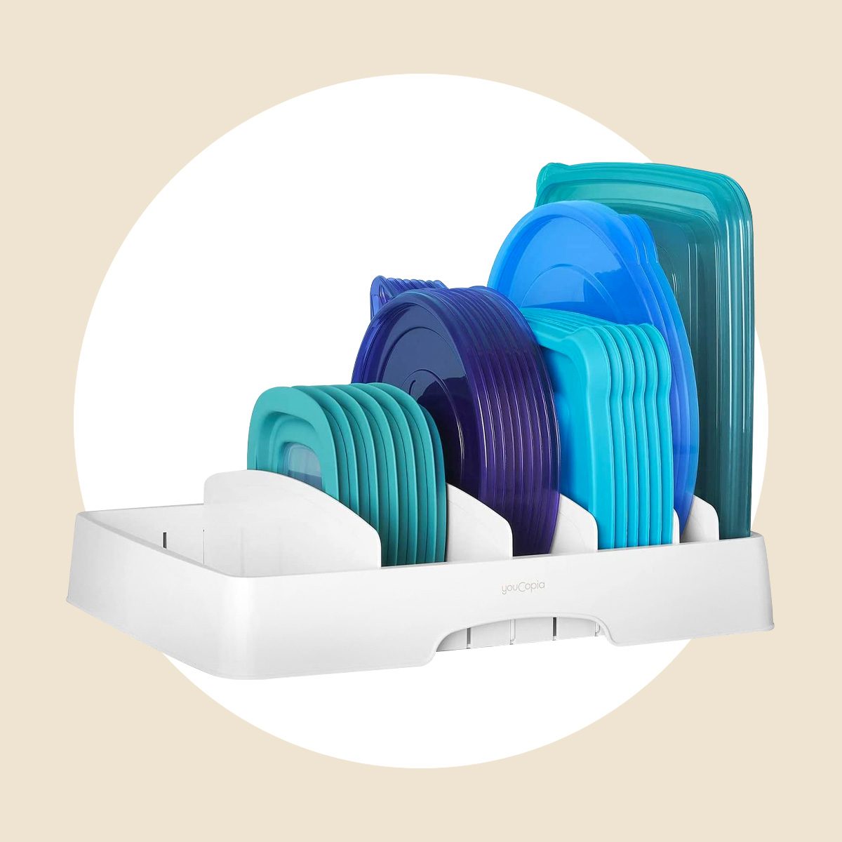 Youcopia Storalid Food Container Lid Organizer Ecomm Amazon.com