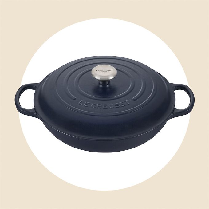 Le Creuset Braiser In Matte Navy