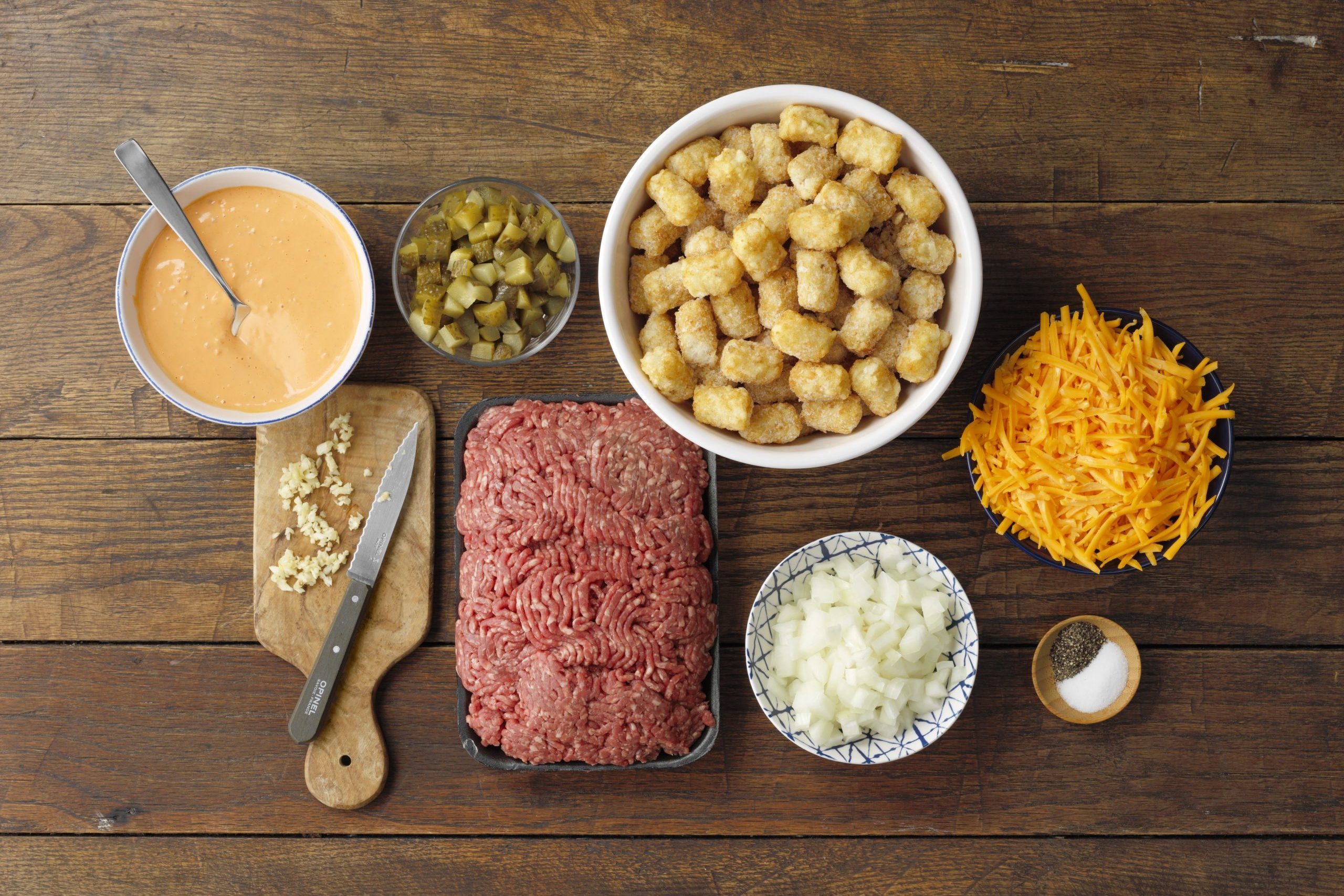 Cheeseburger Tater Tot ingredients