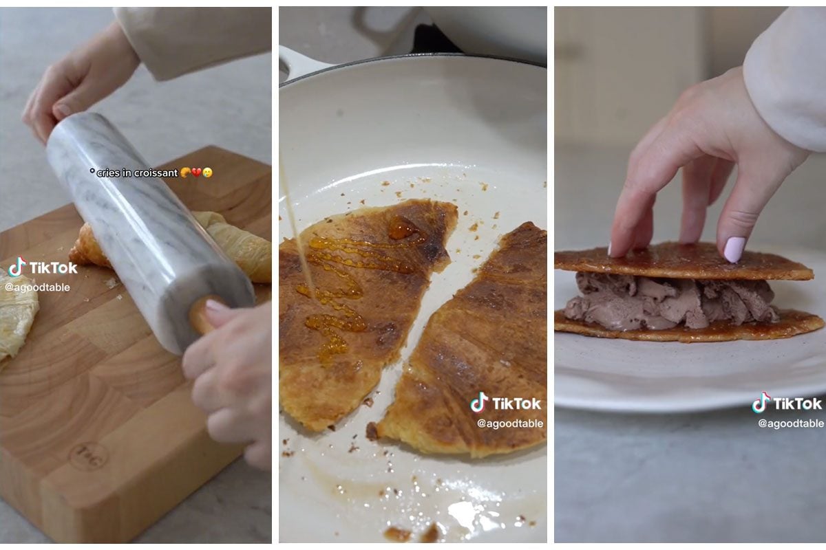 We’re Obsessed With This Viral Crunchy Croissant Recipe