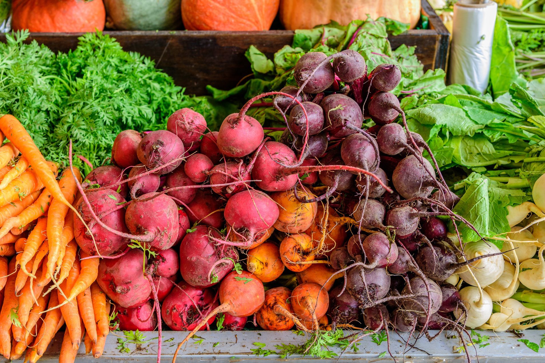 A fruit and vegetable stall