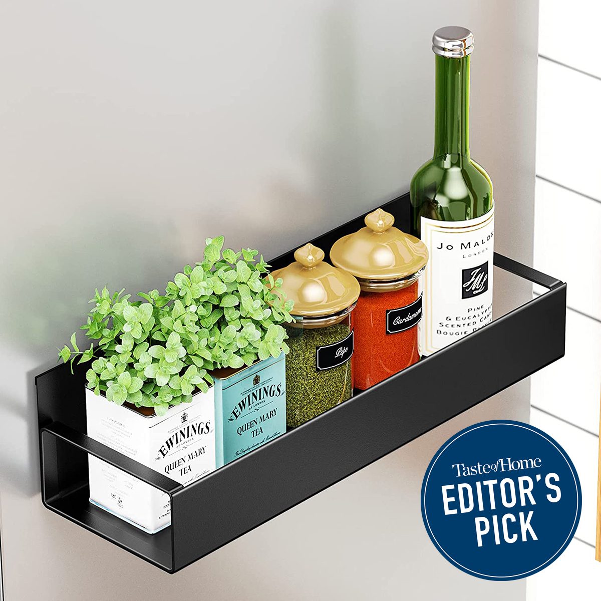 These Magnetic Refrigerator Shelves Maximize the Empty Space on the Side of Your Fridge