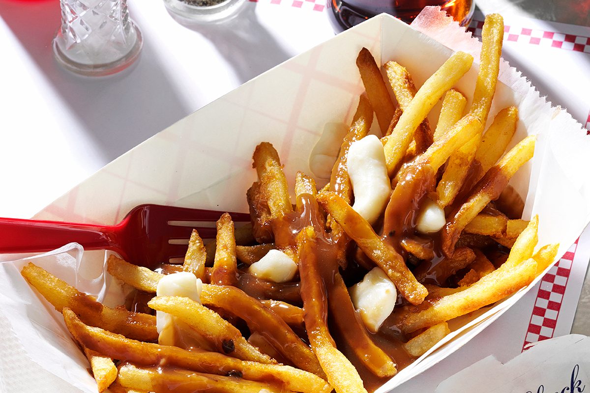 Poutine served and reday to eat