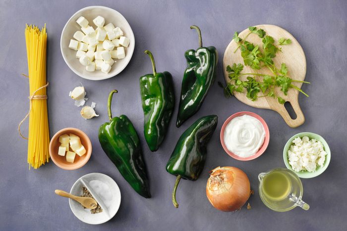 How To Make Green Spaghetti ingredients