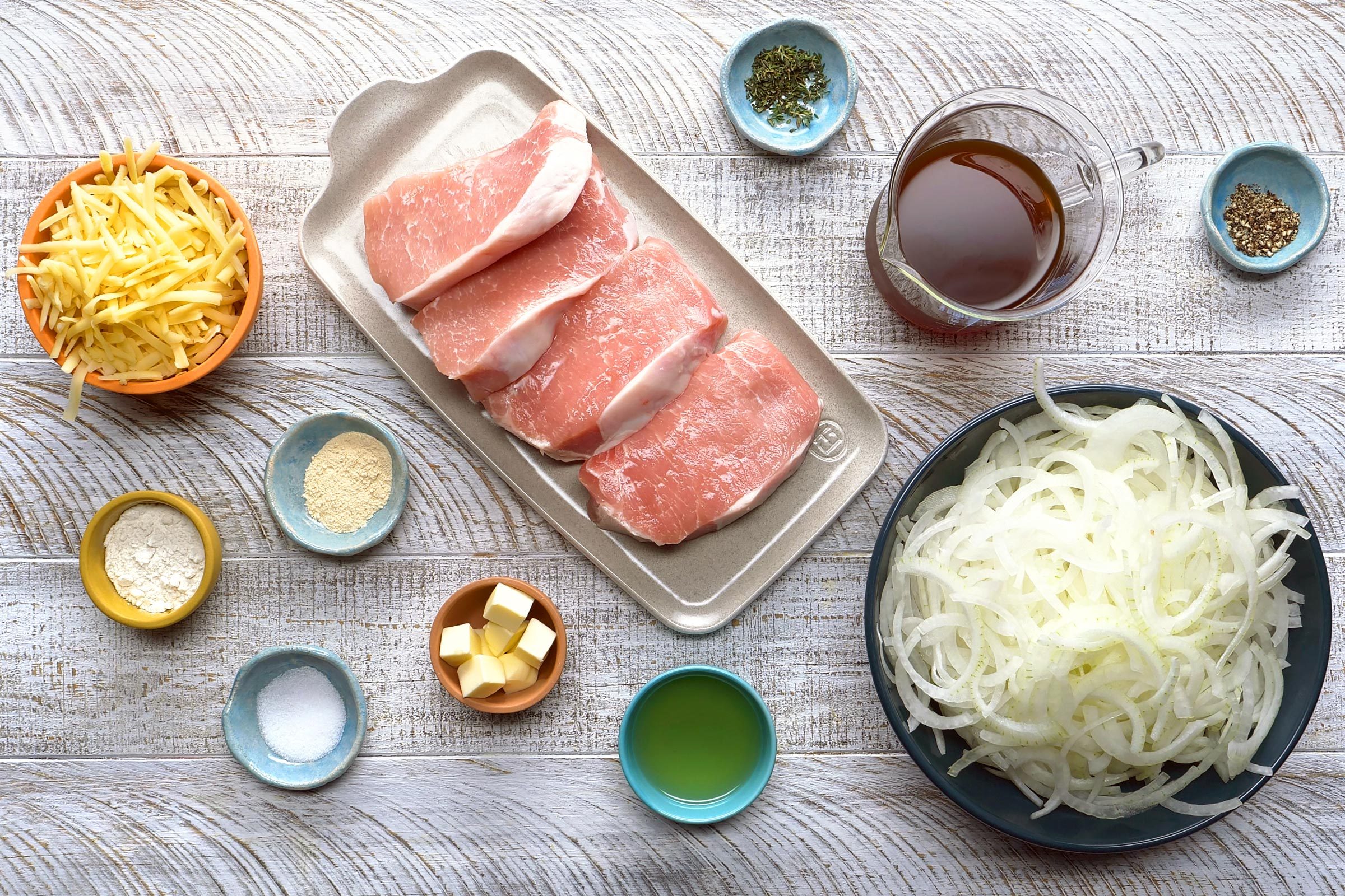 Ingredients for French Onion Pork Chops
