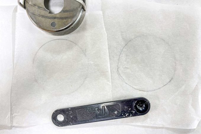 circles drawn on parchment paper