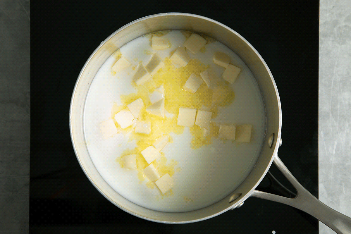 Make the choux pastry base