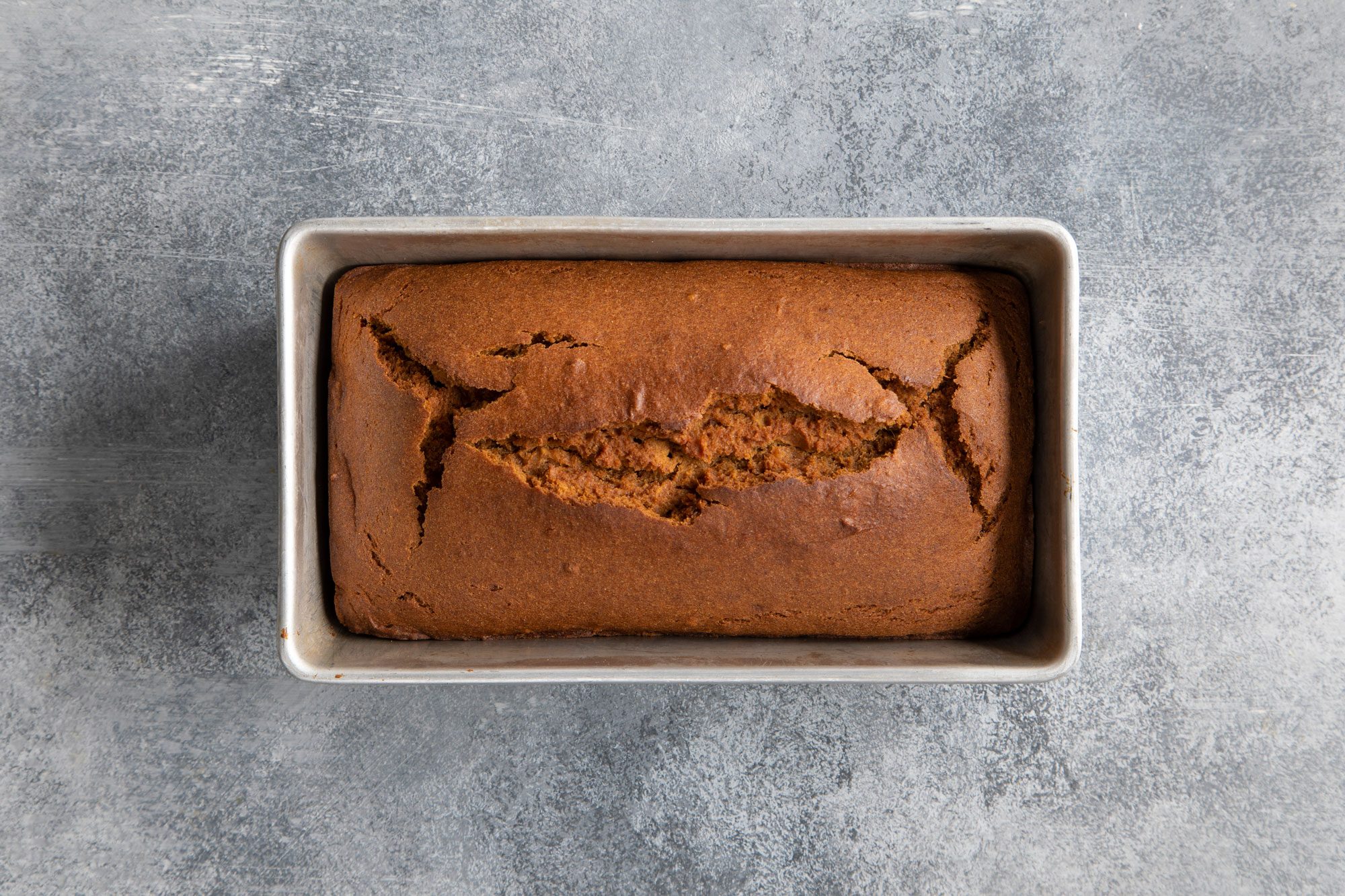 Gluten Free Pumpkin Bread baked in pan