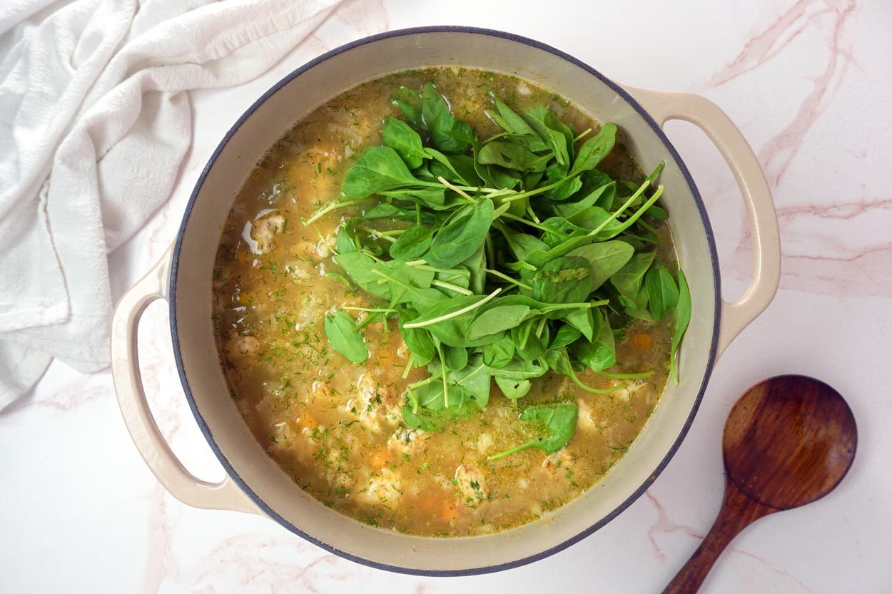 Add Greens To Ina Garten Italian Wedding Soup Lauren Habermehl For Toh