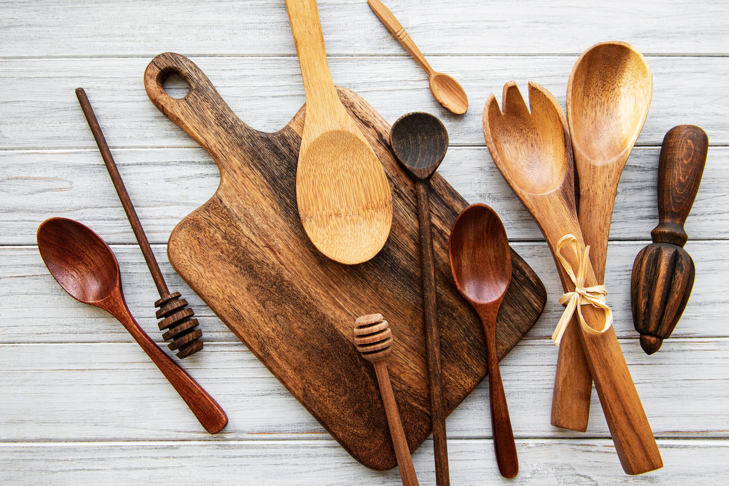 Wooden cutlery kitchen ware