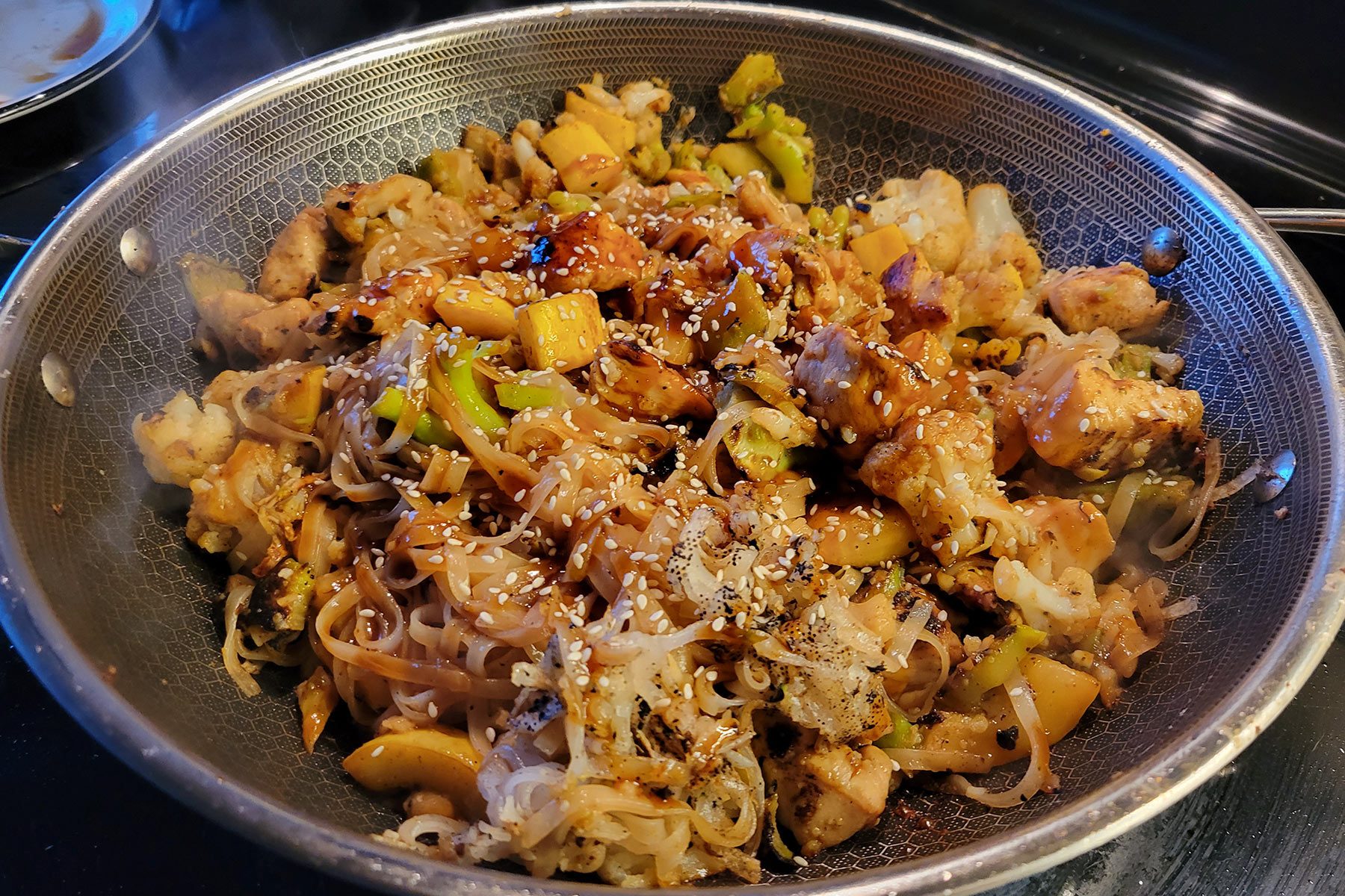 Hexclad Wok on Stove