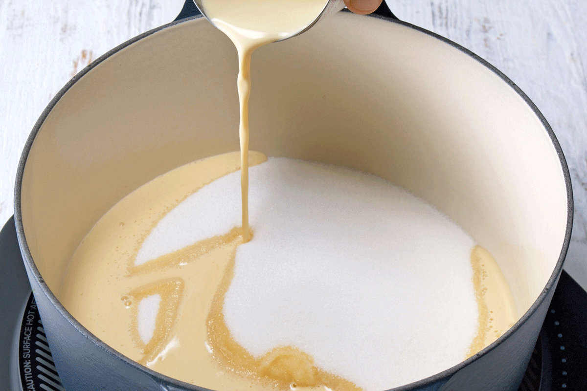 Start melting the ingredients