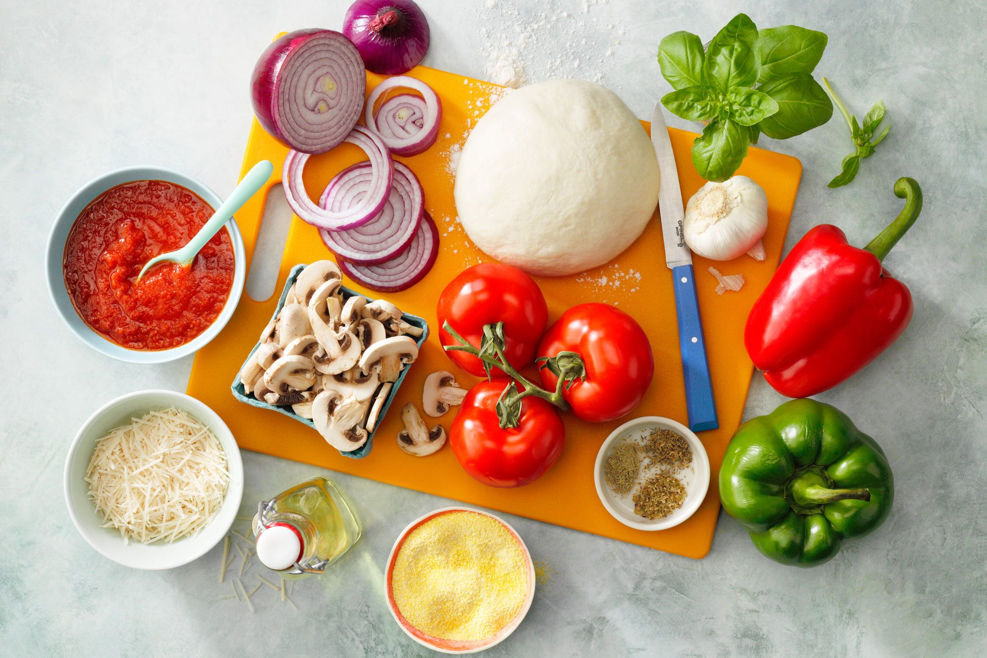 Vegan Pizza ingredients