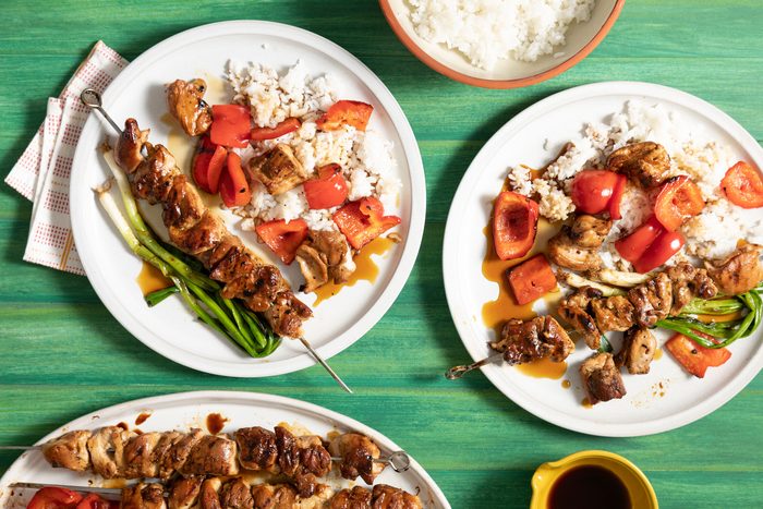 Chicken Yakitori served and ready to eat