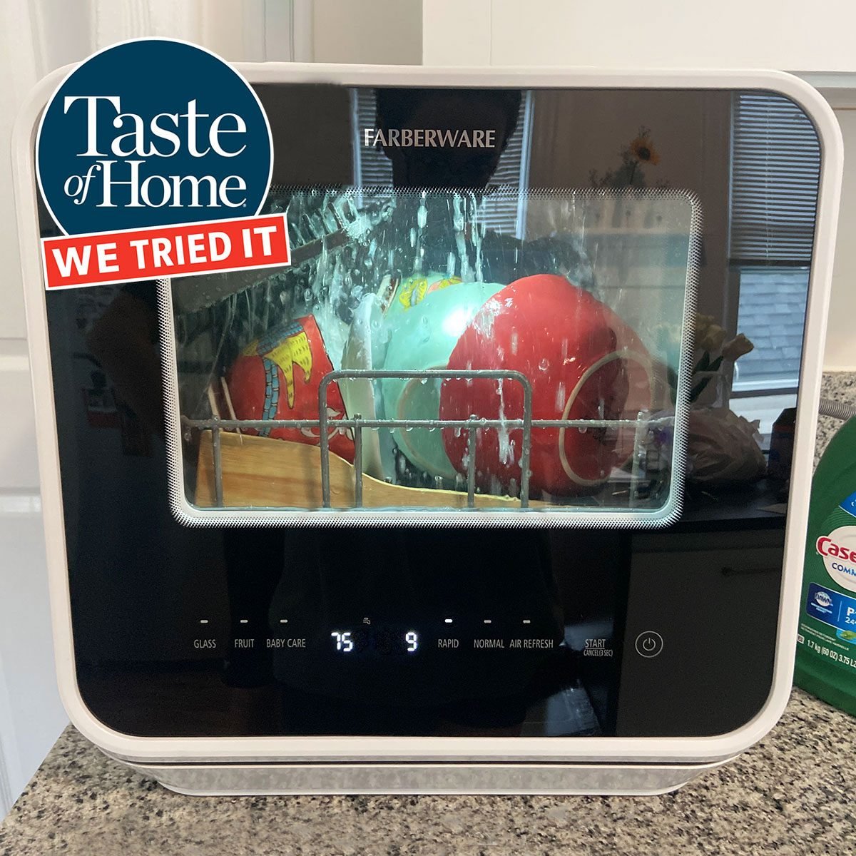 I Tried the Farberware Countertop Dishwasher and Dishes Take Me a Fraction of the Time