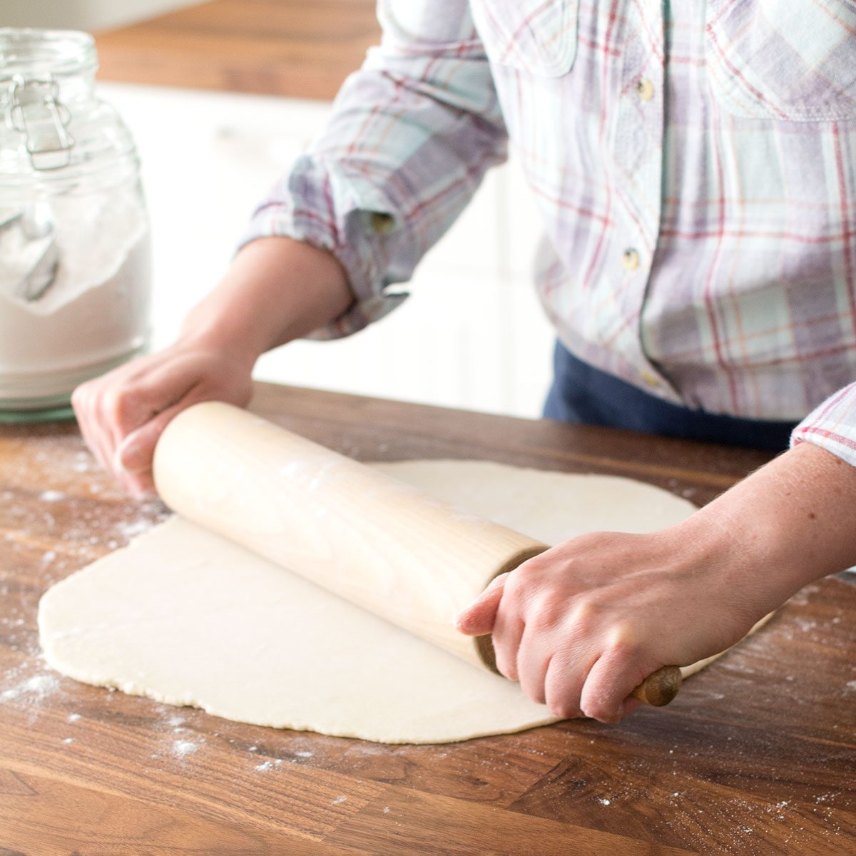 Rolling out the dough