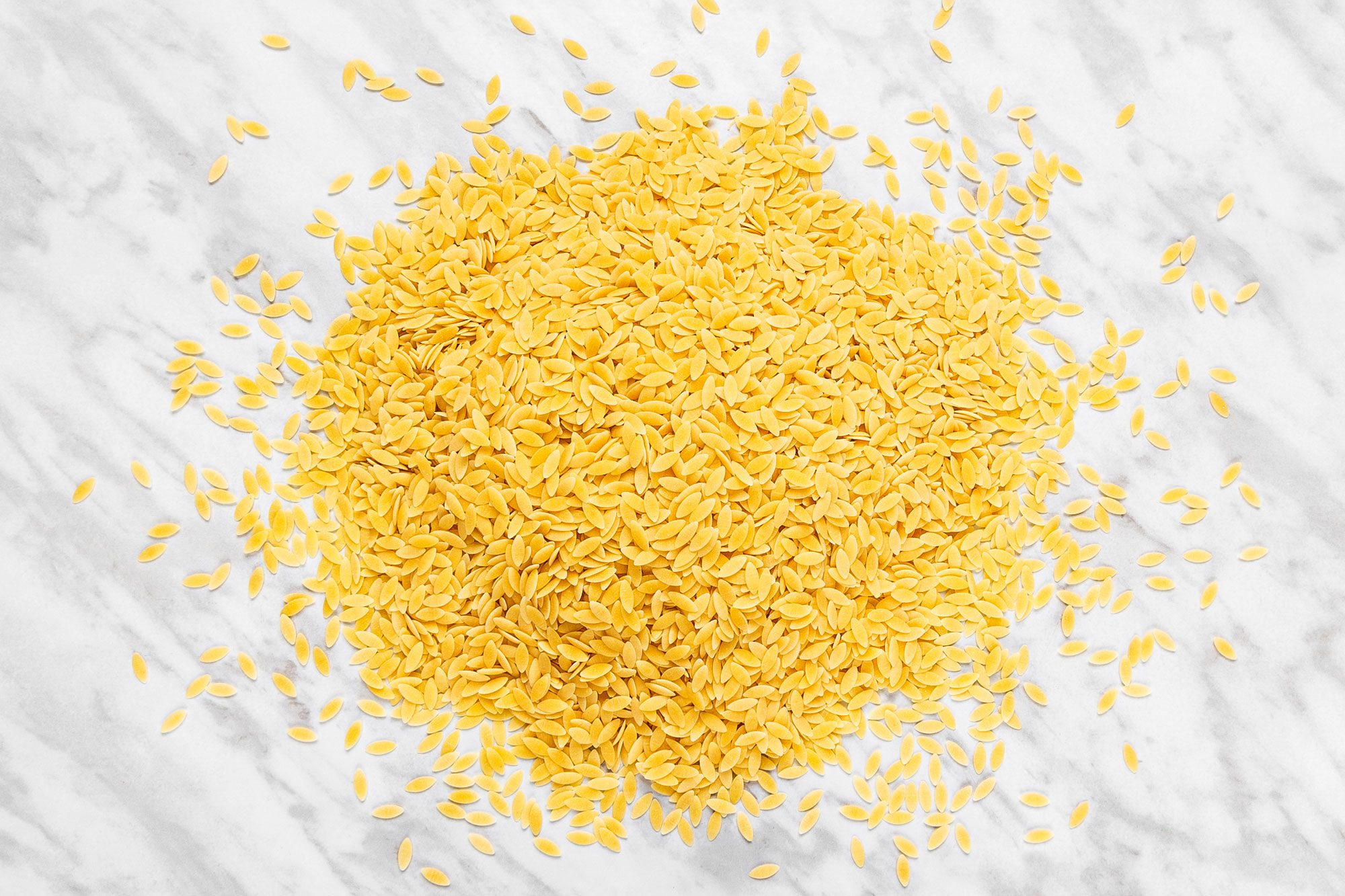 Orzo Pasta On Marble Background