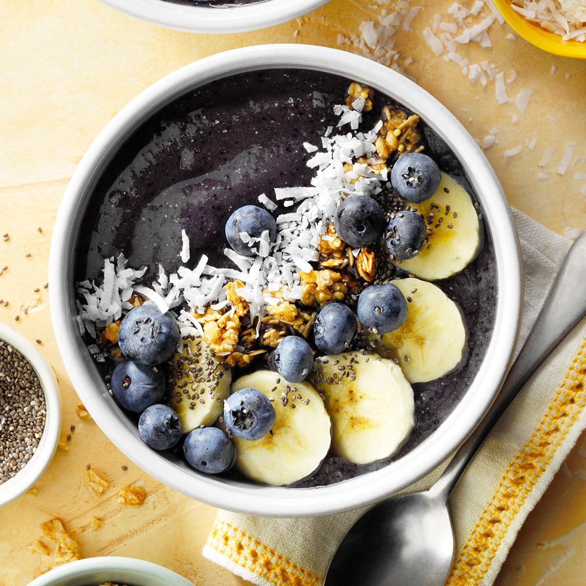 Blueberry Papaya Smoothie Bowl
