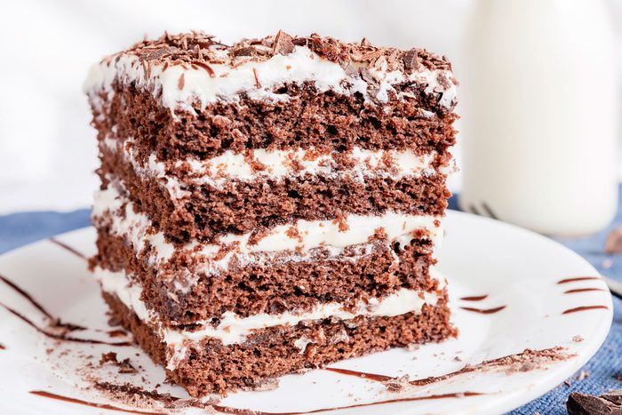 Chocolate Lasagna served in a plate