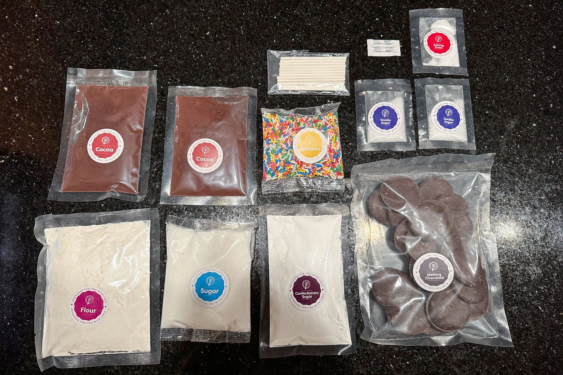 Baketivity Baking Kit ingredients on a countertop