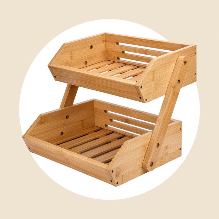 Two Tier Bamboo Baskets