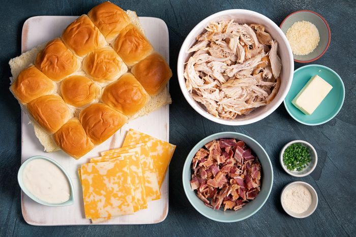 Chicken Bacon Ranch Sliders ingredients