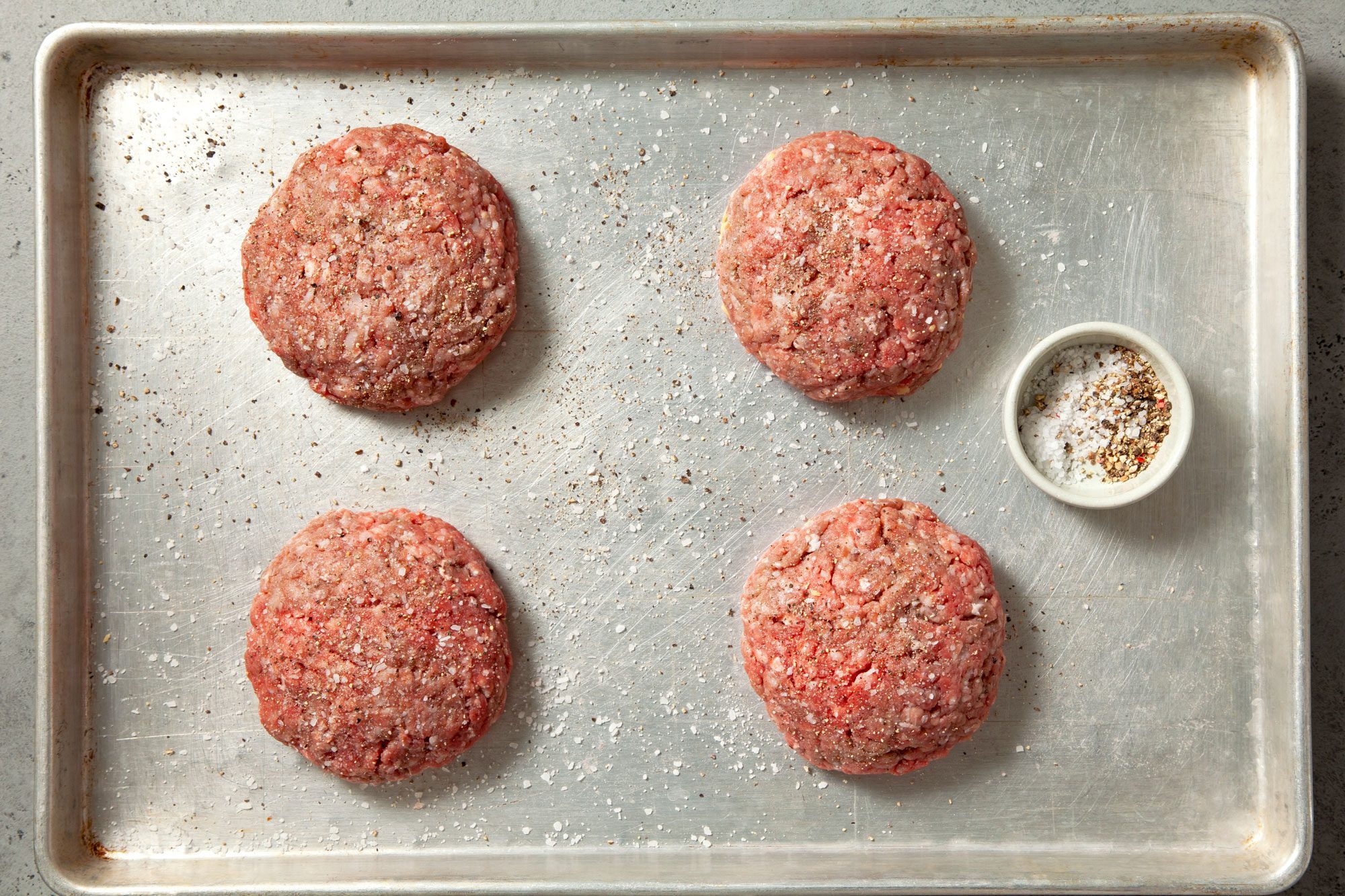 Sprinkle with salt and pepper