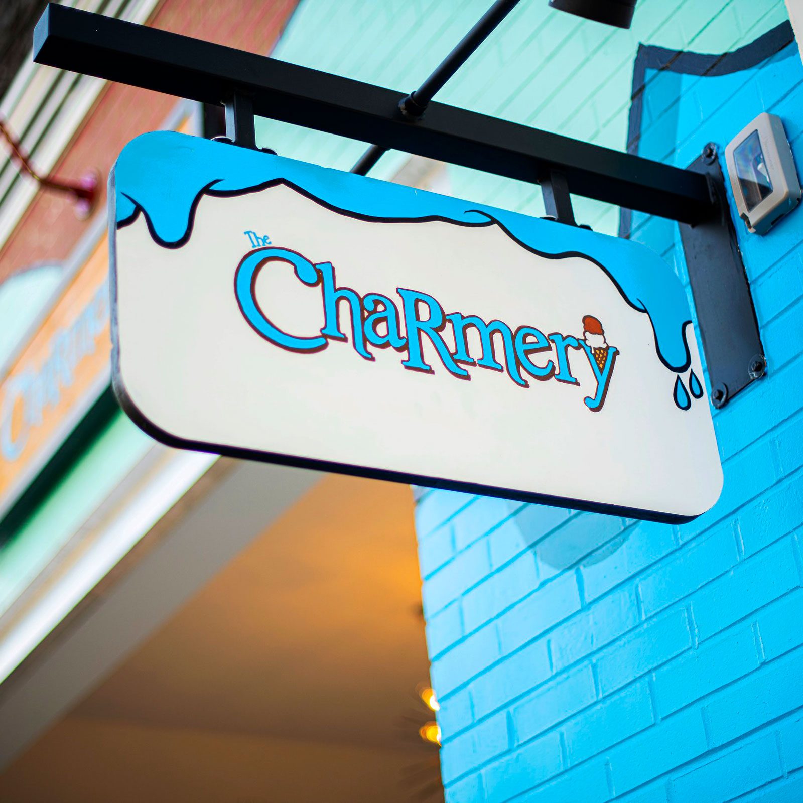 The Charmery ice cream shop sign