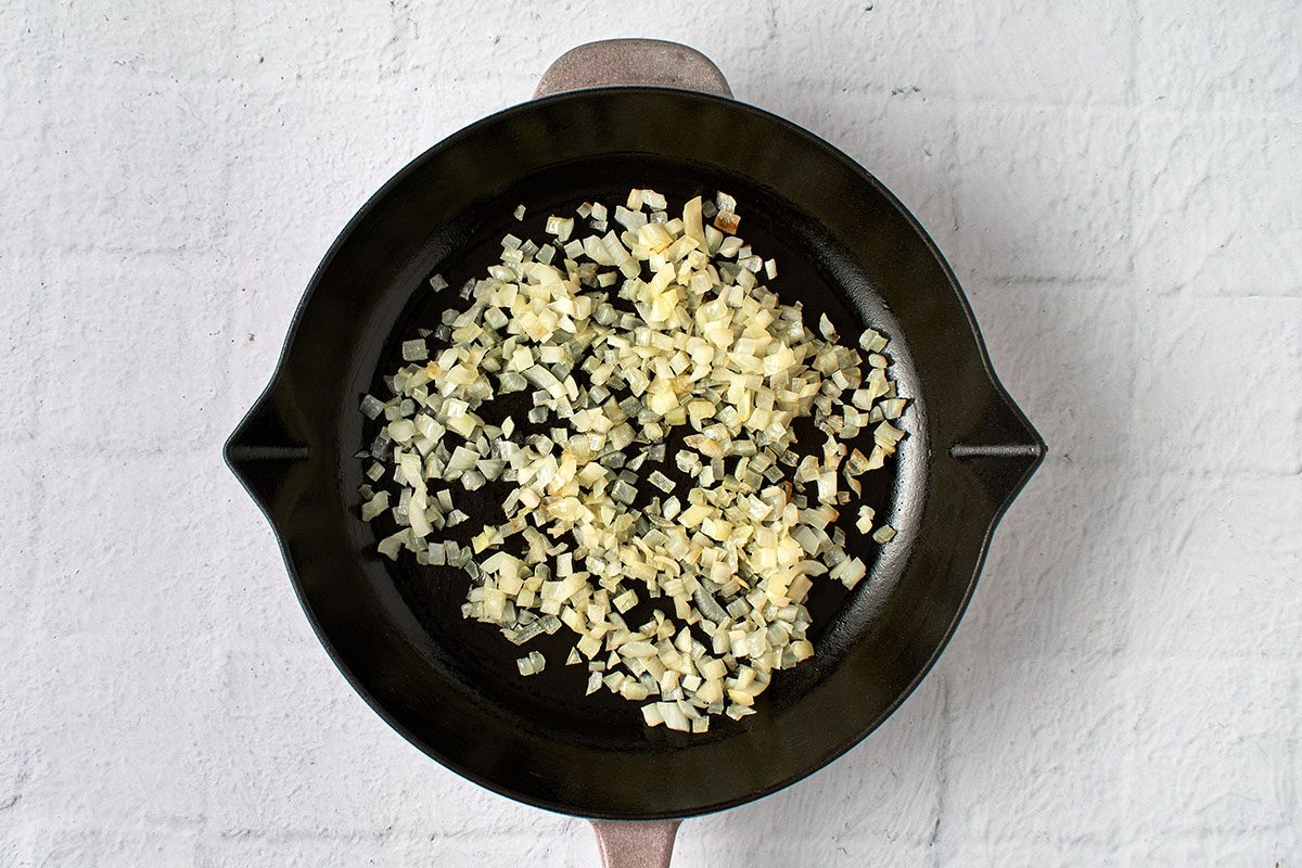 Chop and saute the onion