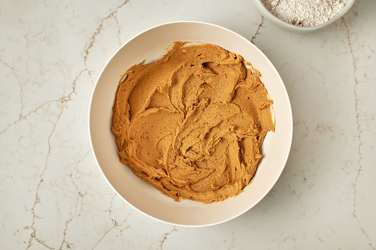 Cream shortening with sugar