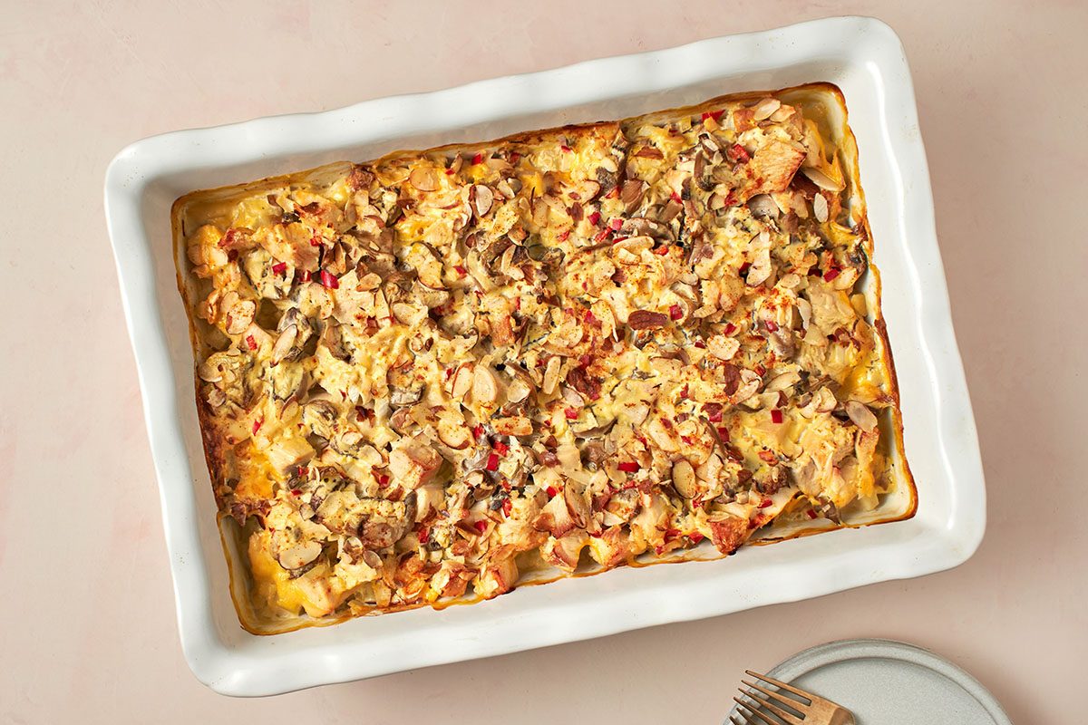 When you’re craving pure comfort food, this chicken hashbrown casserole by Taste of Home is just what the doctor ordered.