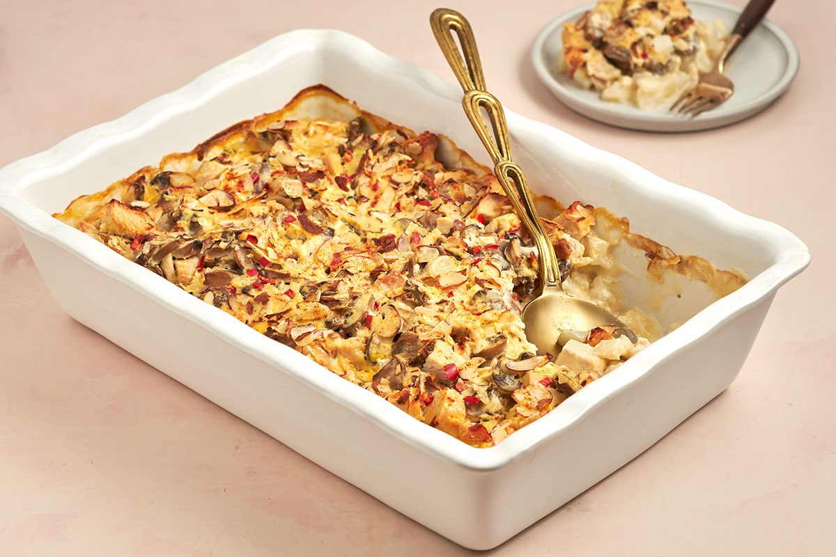 When you’re craving pure comfort food, this chicken hashbrown casserole by Taste of Home is just what the doctor ordered.