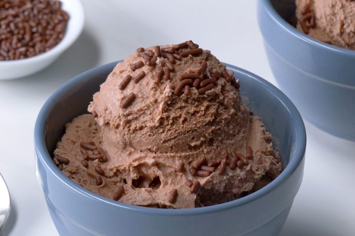 Chocolate Ice Cream served in a bowl