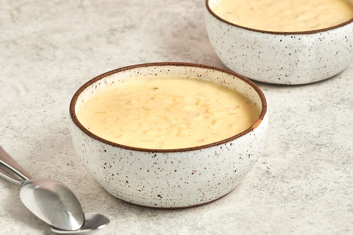 You can make this easy hash brown potato soup from Taste of Home using frozen hash browns and just four other ingredients.