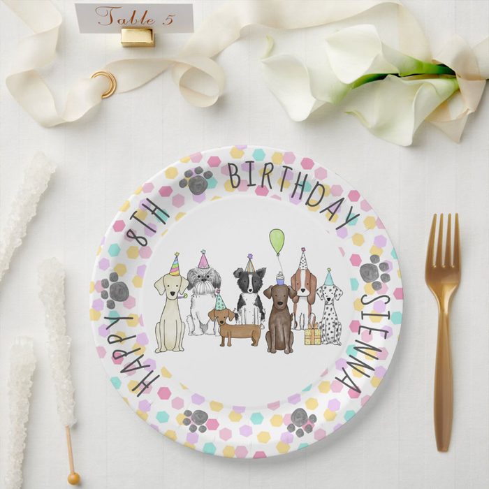 Personalized Party Paper Plates