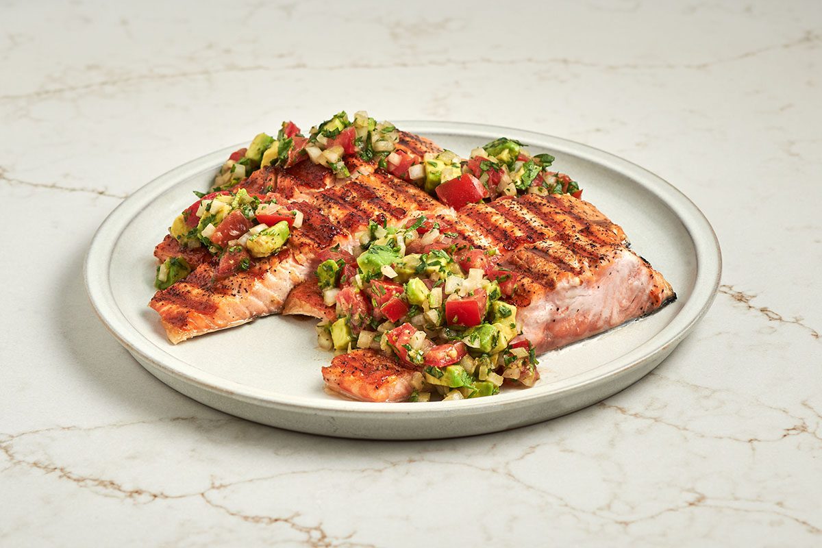 This salmon with avocado salsa by Taste of Home is delicious enough to come from your favorite restaurant, but simple enough to make at home.