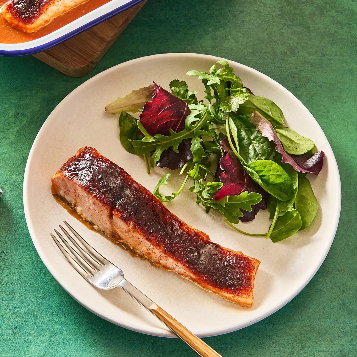 Oven-Barbecued Salmon