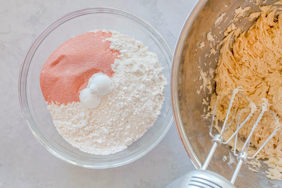 Pretty pink, jelly filled, strawberry sandwich cookies with step-by-step instructions from Taste of Home.