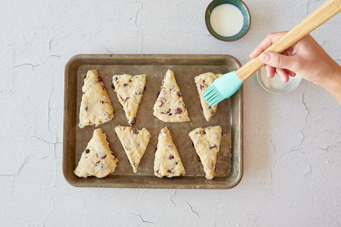 Bake the cranberry orange scones