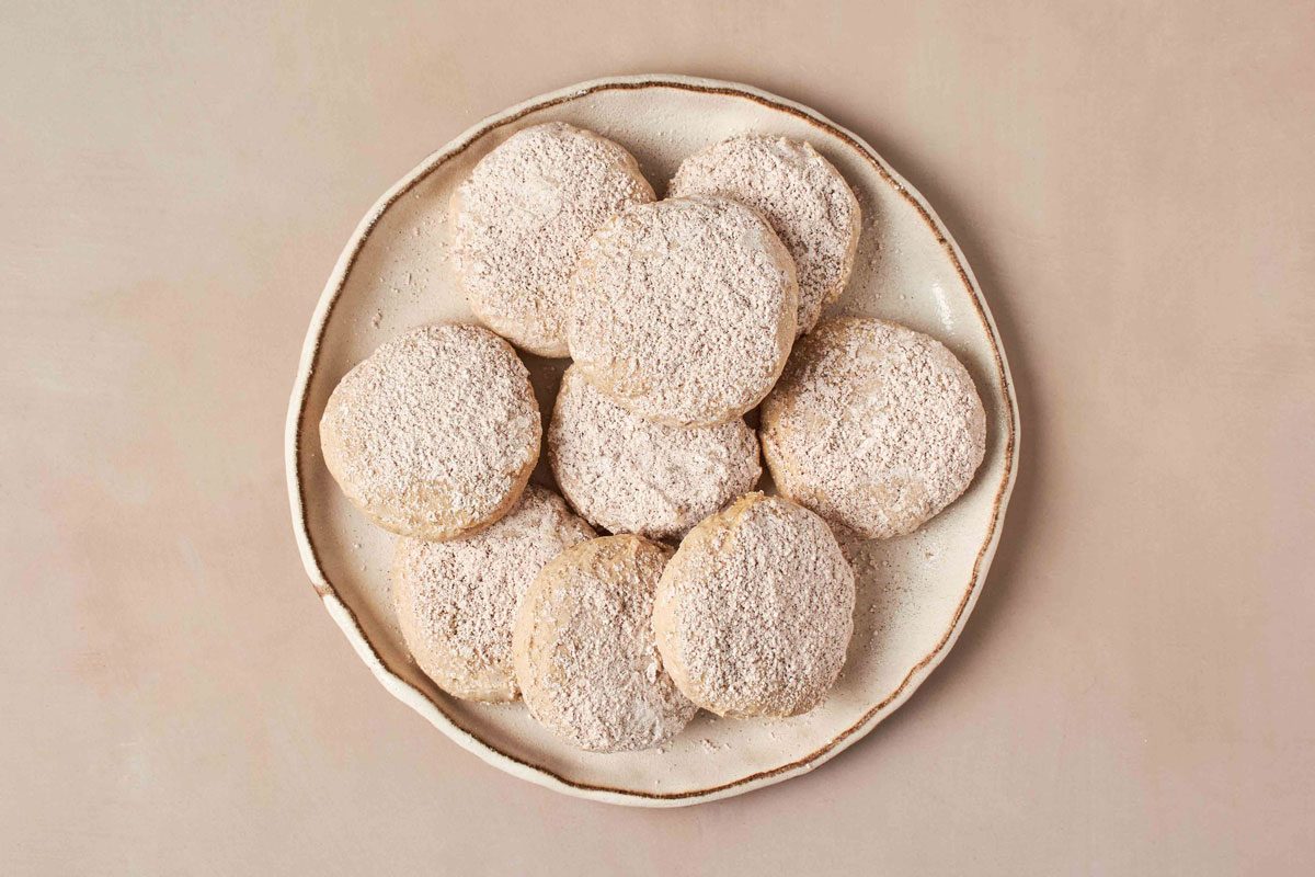 Earl Grey Cookies on a plate