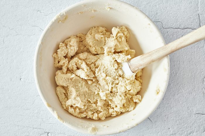 Make the dough for key lime cookies