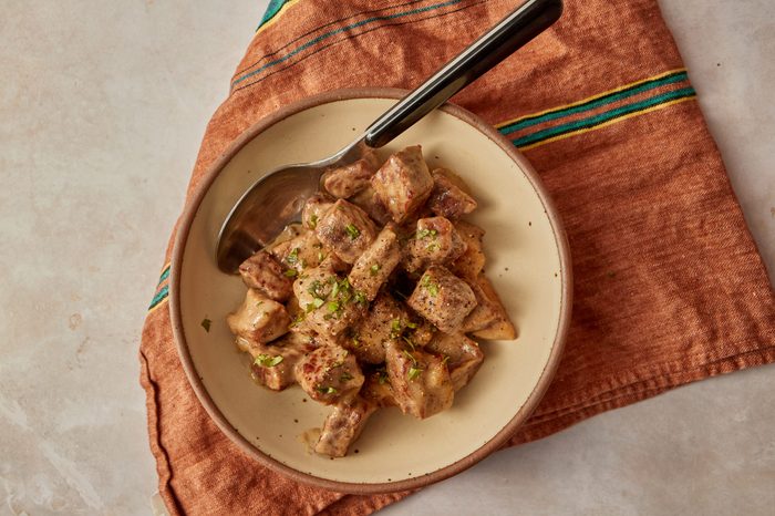 This slow-cooker round steak is a low-effort, high reward dinner for families on colder nights!