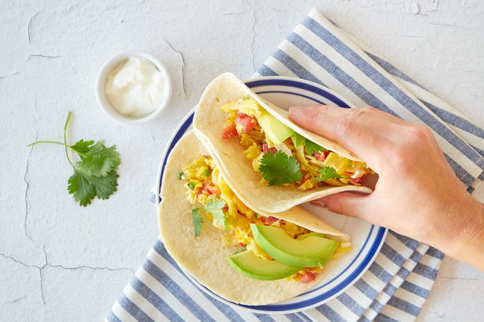 These breakfast tacos will wake you up with their delicious flavors!
