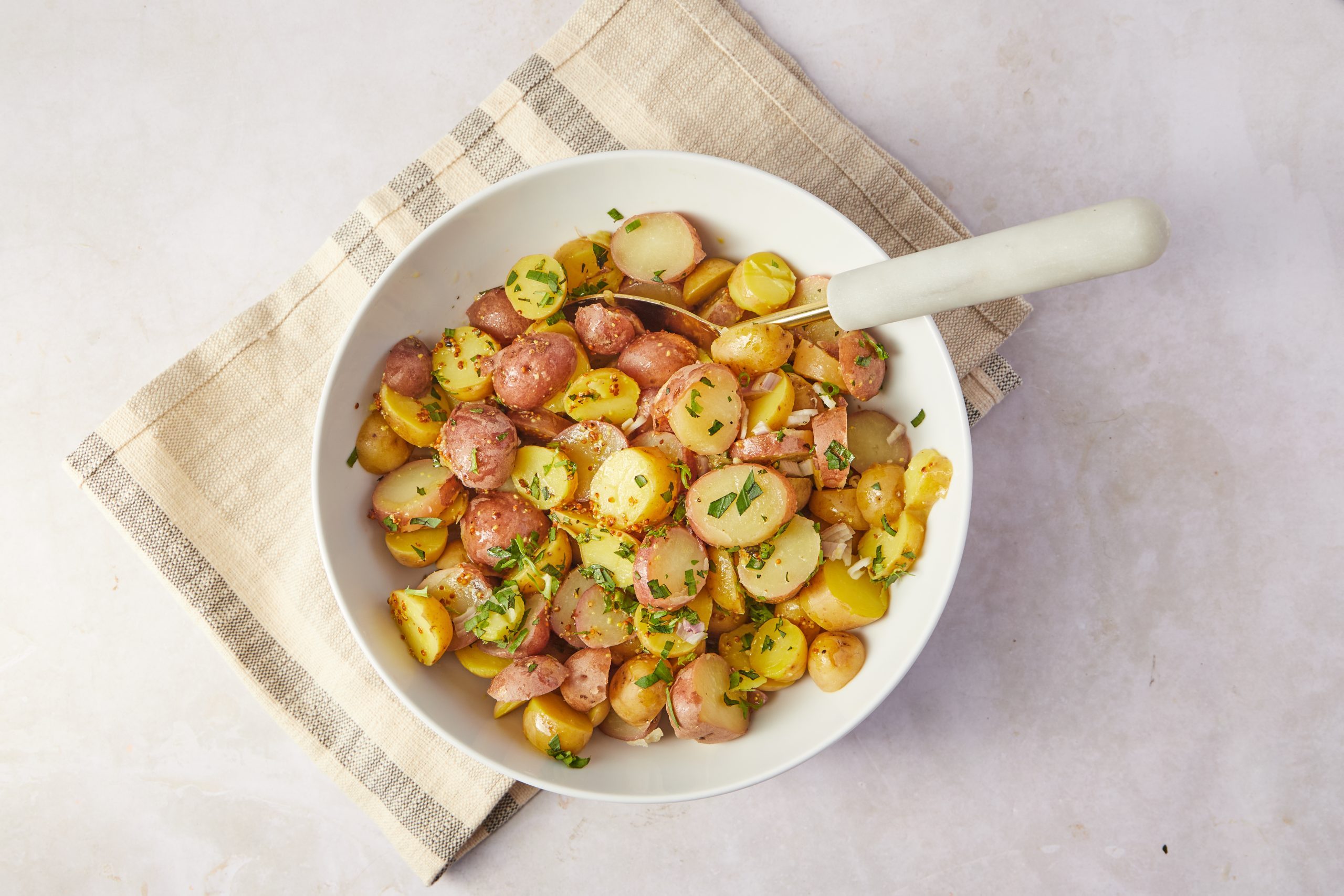 French potato salad is a lighter take on the usual potato salad, perfect for hot summer days.