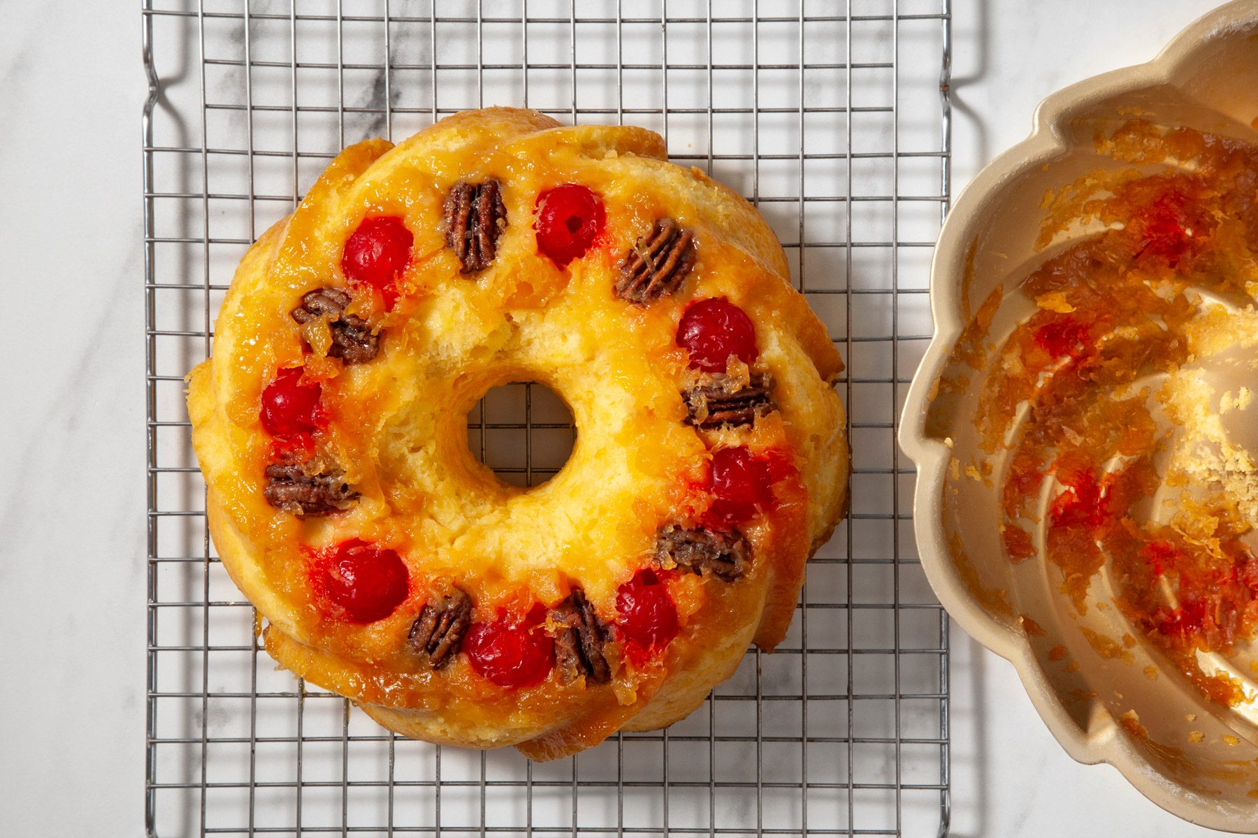 Pineapple Upside Down Bundt Cake 