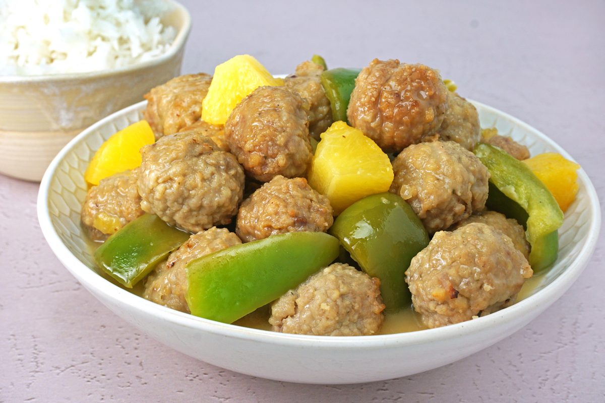 slow cooker sweet and sour meatballs for Taste of Home RMS 27421