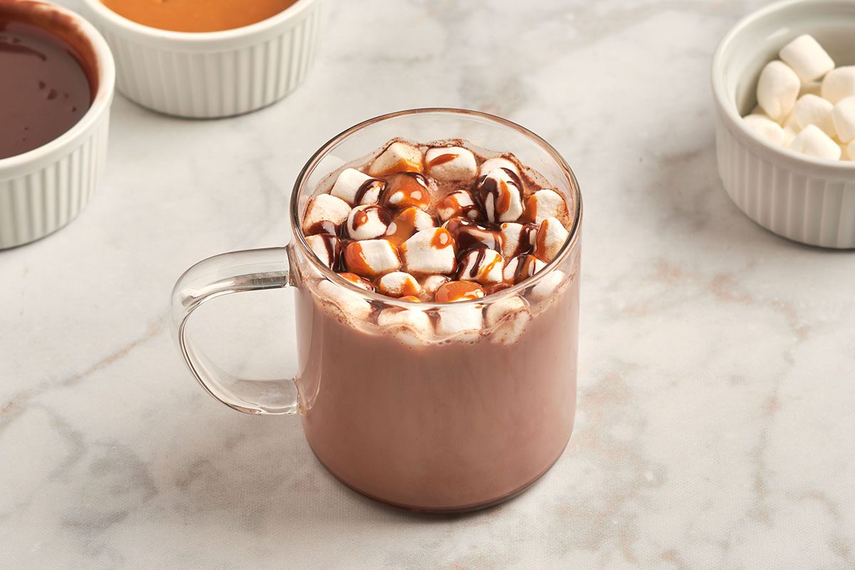 Elevate your cozy drink game with this spiked hot chocolate recipe by Taste of Home.