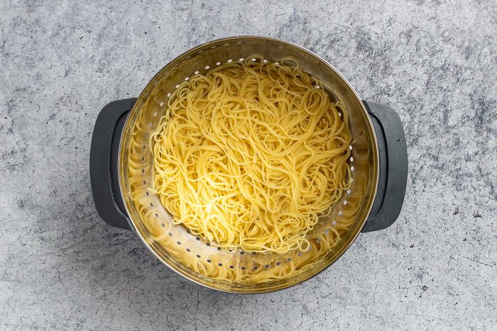 Taste of Home Thai Curry Soup recipe photo of the cooked noodles.